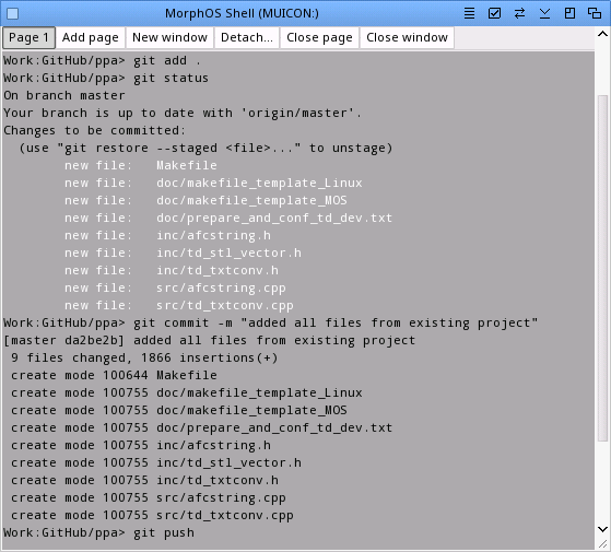 MorphOS et GitHub